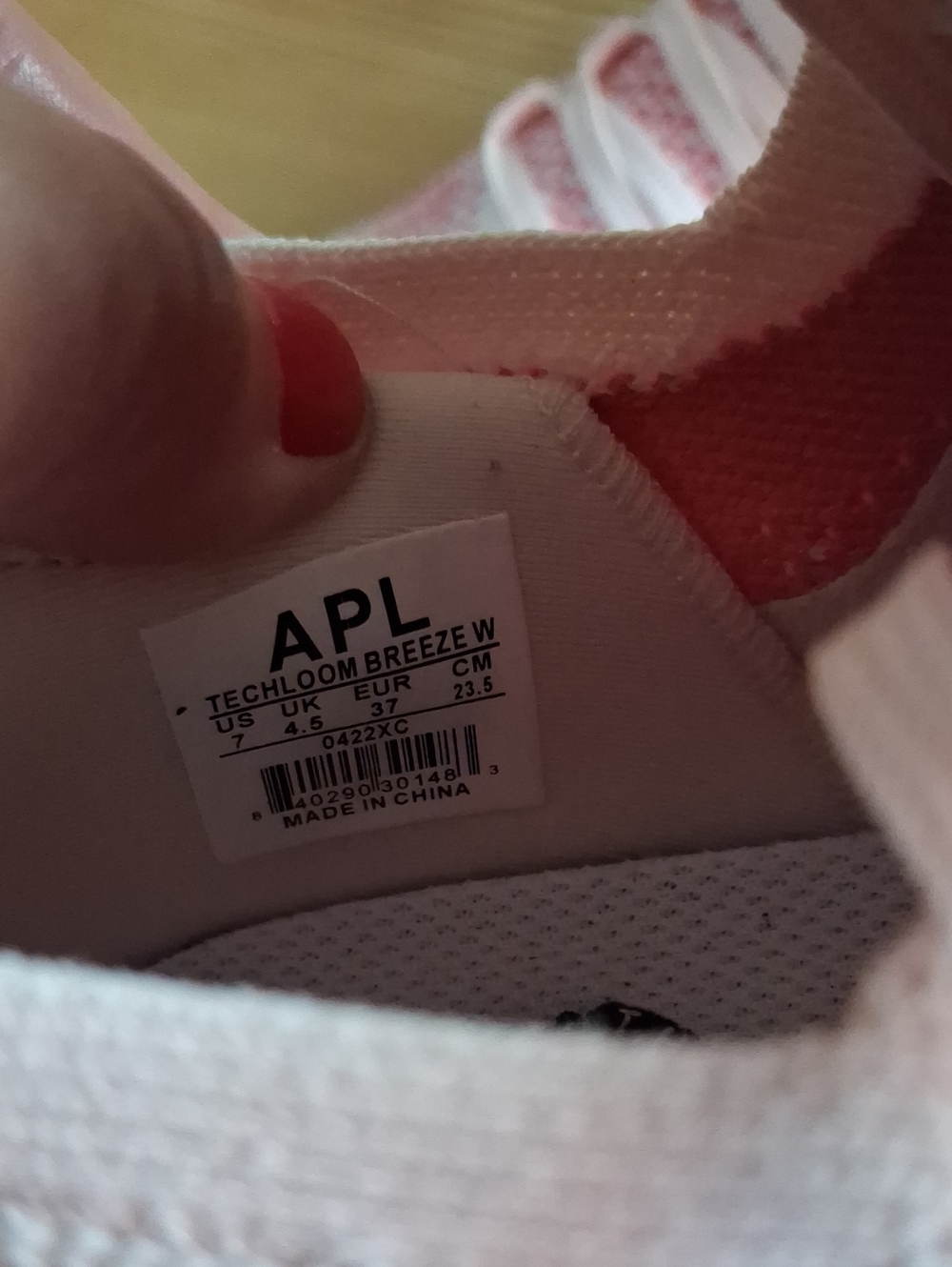 APL Women's Pink Knit Lace-Up Sneakers - Picture 5 of 8